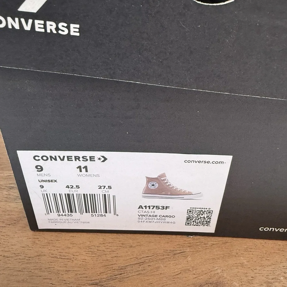 New Mens Converse Chuck Taylor All Star High Vintage Cargo Athletic Shoes Sz 9 M - Picture 9 of 9